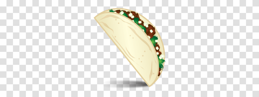 Single Taco Emoji Ring, Food, Pita, Bread Transparent Png
