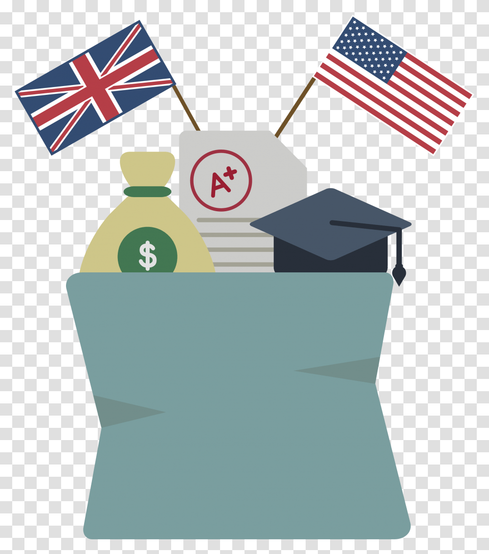 Single Version For Personal Academic And Professional Graduation, Flag, Bag Transparent Png