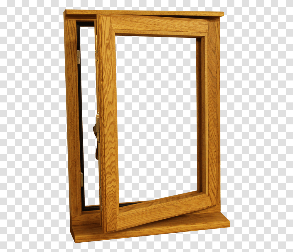 Single Wooden Oak Fully Opening Outwards Window Plywood, Hardwood, Furniture, Door, Interior Design Transparent Png