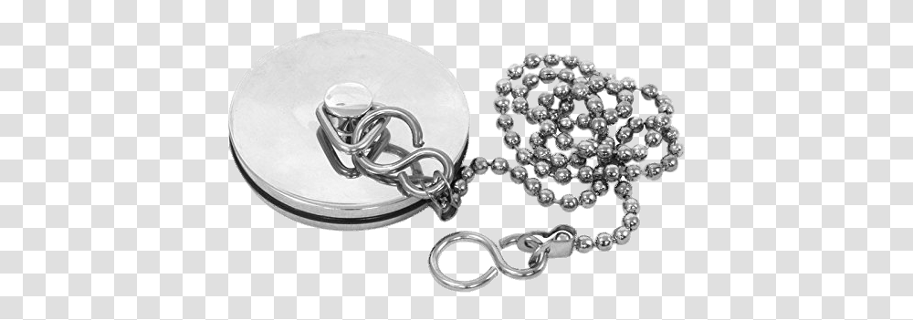 Sink Plug With Chain Sink Plug Chrome, Accessories, Accessory, Jewelry, Diamond Transparent Png