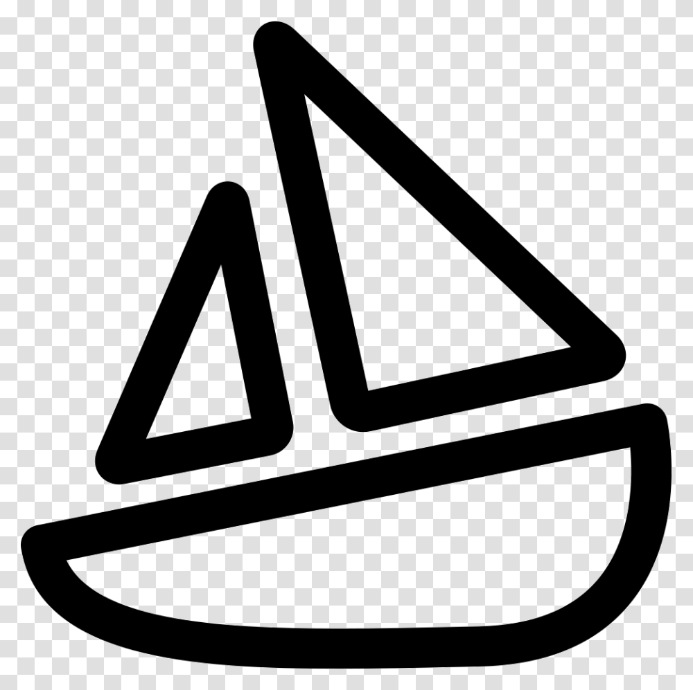 Sinking Sailboat Sign, Triangle, Logo, Trademark Transparent Png
