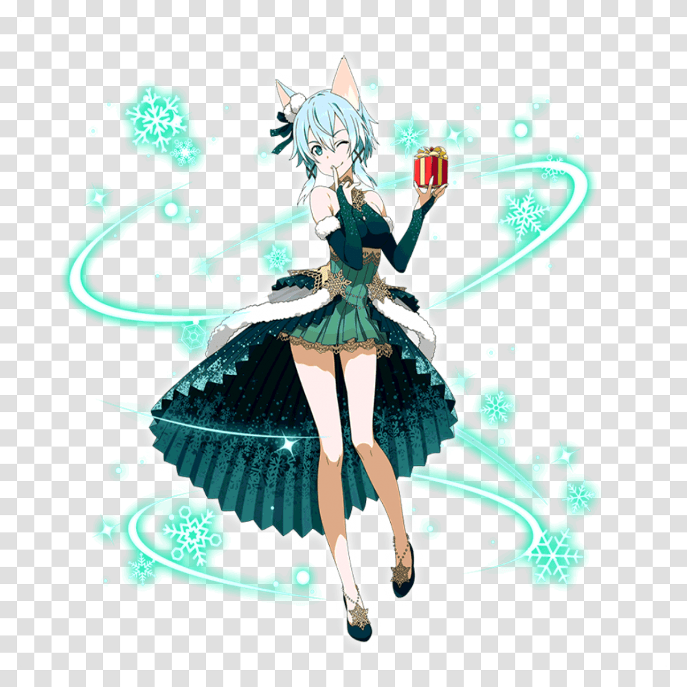 Sinon Sao Code Register, Green, Manga Transparent Png