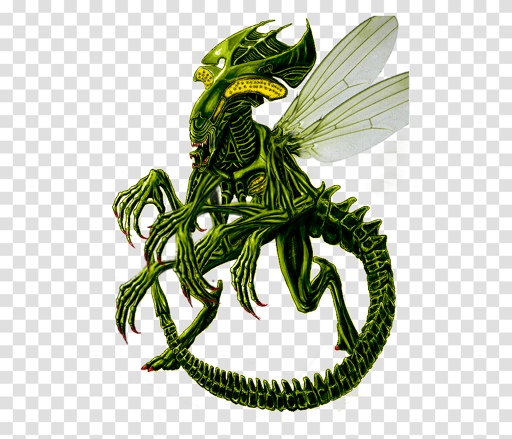 Sion Xenomorph Queen Alien, Dragon, Wasp, Bee, Insect Transparent Png