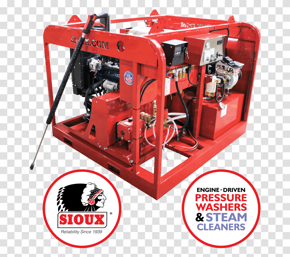 Sioux Pressure Washer Sioux Corporation, Machine, Fire Truck, Vehicle, Transportation Transparent Png