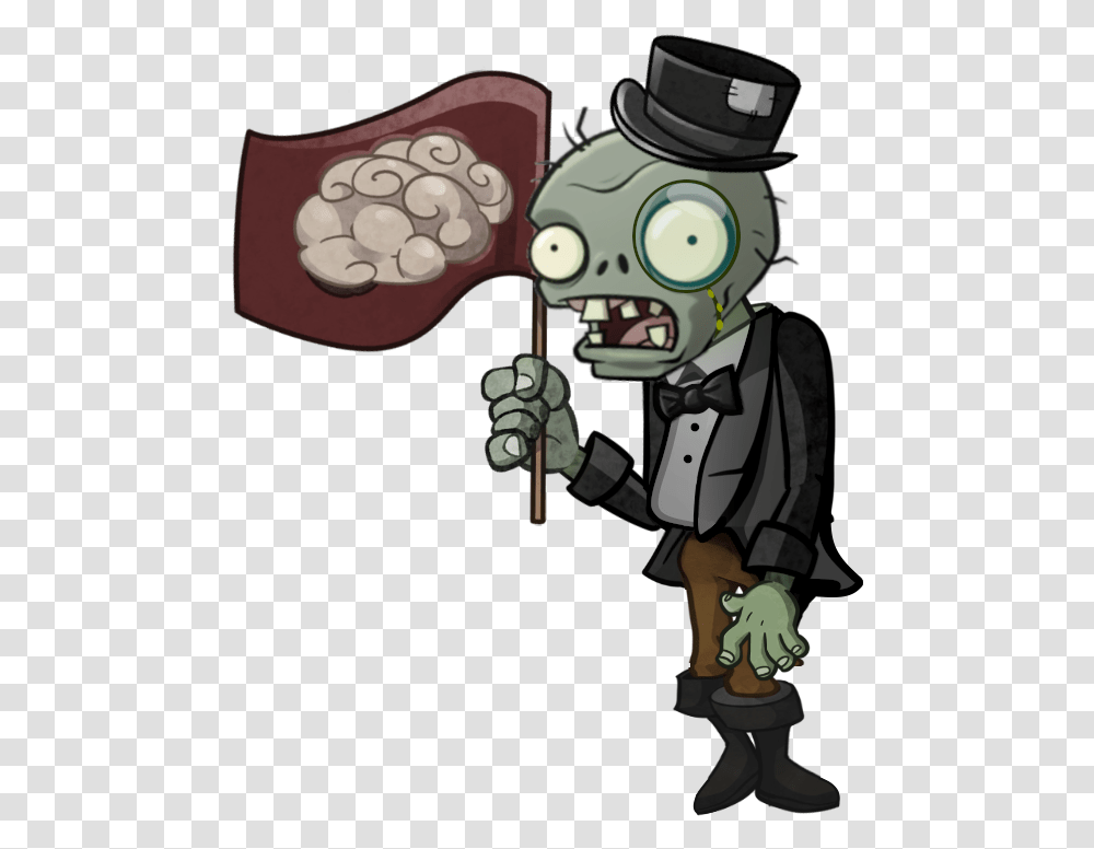 Sir Flag Zombie Zombie Plant Vs Zombie, Toy, Hand, Video Gaming, Pirate Transparent Png