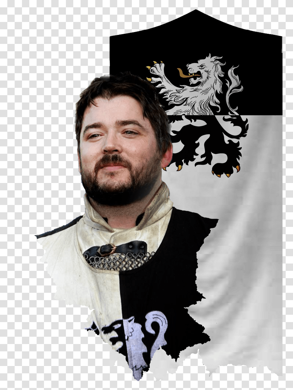 Sir Sebastian Powell Ironclad Red Lion, Face, Person, Clothing, Beard Transparent Png