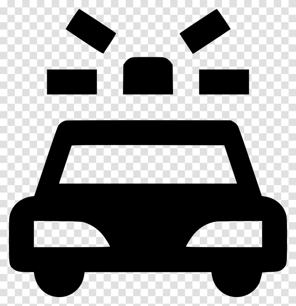 Siren, Bumper, Vehicle, Transportation, Stencil Transparent Png