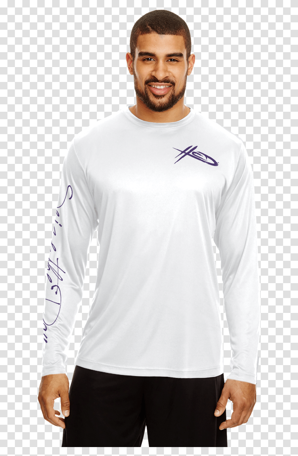 Sirena Purple Ink Long Sleeve Dry Fit Shirt, Apparel, Person, Human Transparent Png