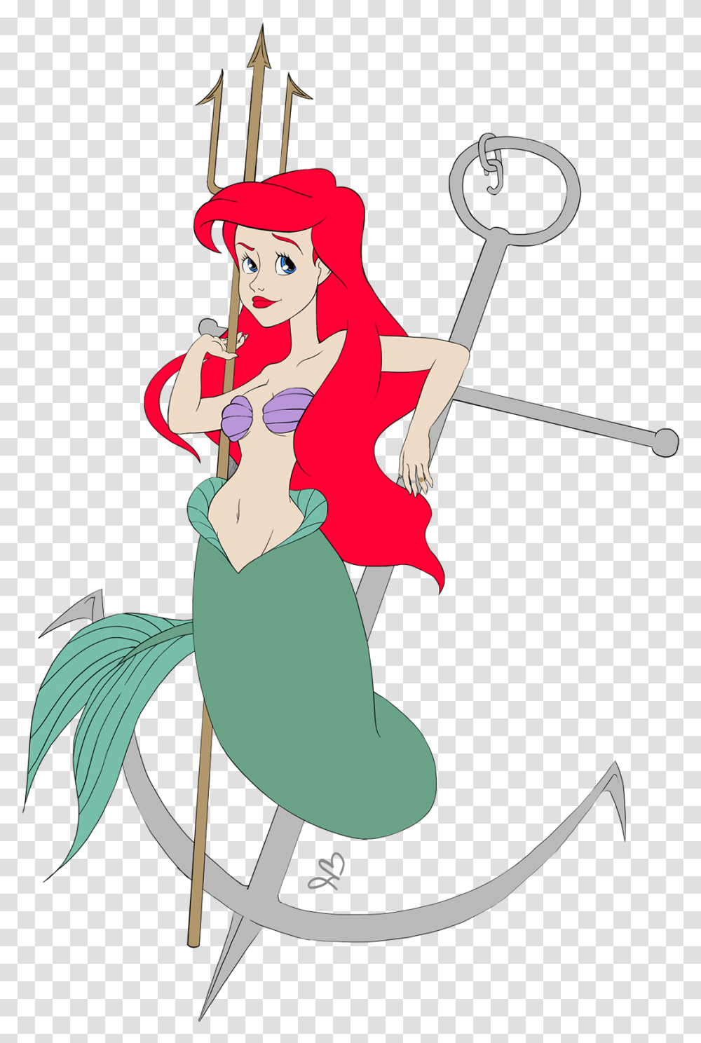 Sirenita Ariel Cartoon, Weapon, Weaponry, Performer, Costume Transparent Png