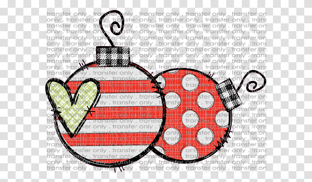 Siser Chr 281 Double Christmas Ball Red Stripe Green Plaid Drawing, Poster, Advertisement, Collage, Clock Tower Transparent Png