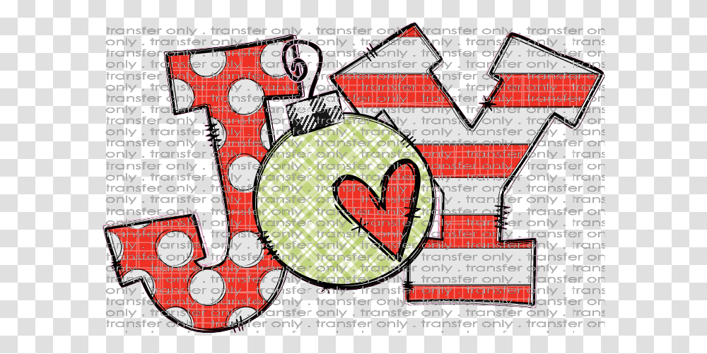 Siser Chr263 Joy Red Dot Green Plaid Heart, Text, Alphabet, Symbol, Poster Transparent Png