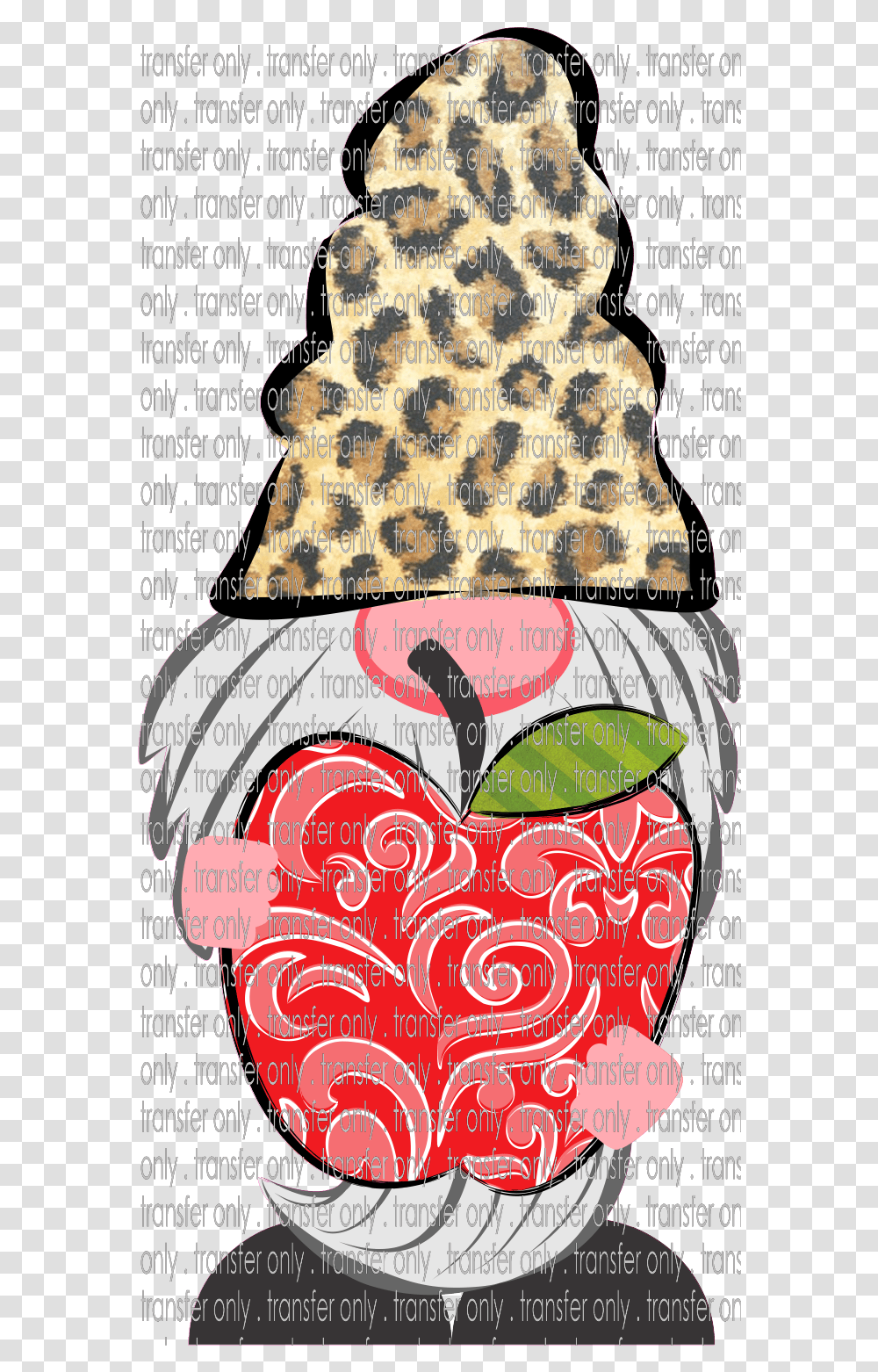 Siser Sch 87 Gnome Apple Leopard Illustration, Advertisement, Poster, Collage, Plant Transparent Png