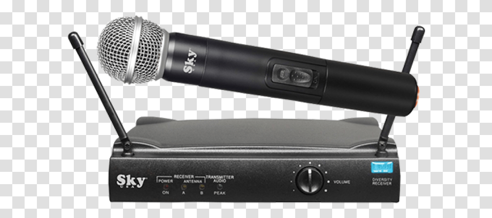 Sistema De Microfono Inalambrico Sky Sdm5500 Uhf Image Gadget, Electrical Device, Microphone, Lamp Transparent Png