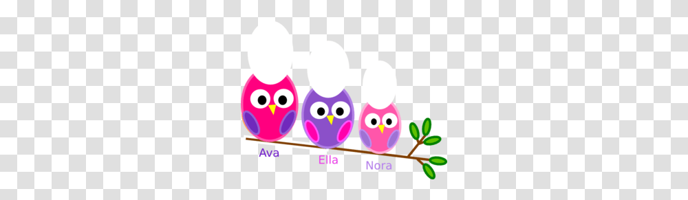 Sister Owls Clip Art, Rattle, Purple, Egg, Food Transparent Png