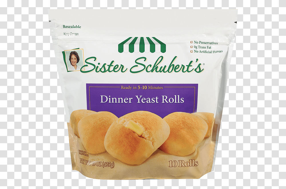 Sister Schuberts Dinner Yeast Rolls 10 Count Sister Schubert Rolls Kroger, Bread, Food, Bun, Person Transparent Png