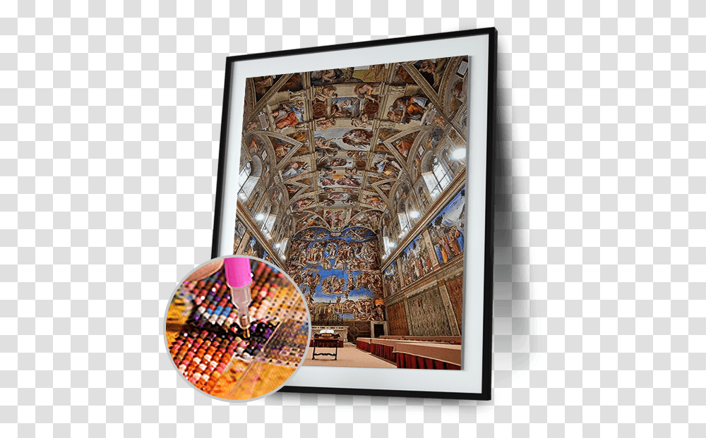 Sistine Chapel By Michelangelo, Architecture, Building, Art, Metropolis Transparent Png