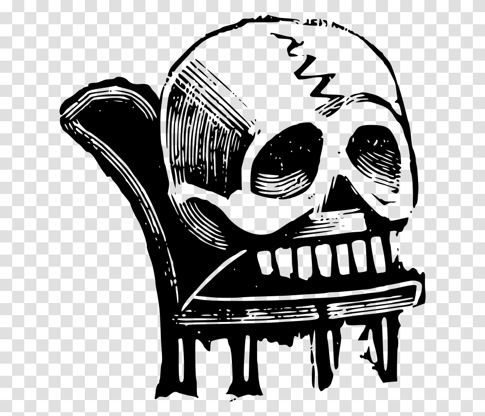 Sit In Chair Clipart Skull, Gray, World Of Warcraft Transparent Png