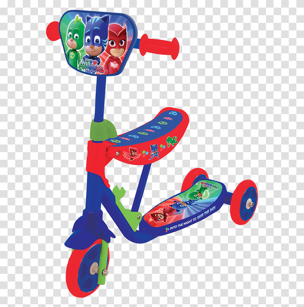 Sit N Pj Mask Scooter, Vehicle, Transportation, Tricycle, Toy Transparent Png