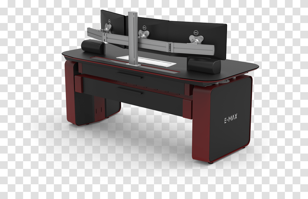 Sit Stand Consoles Gaming Desk For Consoles, Furniture, Table, Computer, Electronics Transparent Png