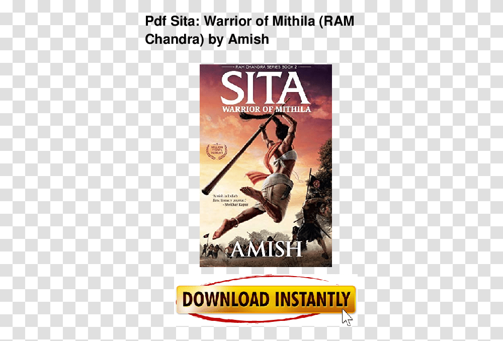 Sita Warrior Of Mithila, Person, Human, Book, Poster Transparent Png