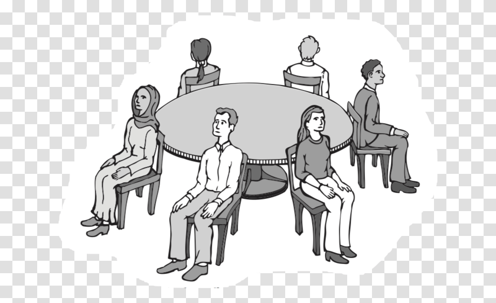 Sitting At Table, Person, Crowd, People Transparent Png