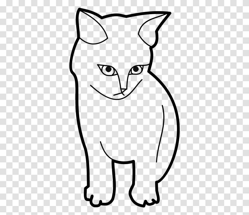 Sitting Cat Outline Cat Clipart Black And White, Gray, World Of Warcraft Transparent Png