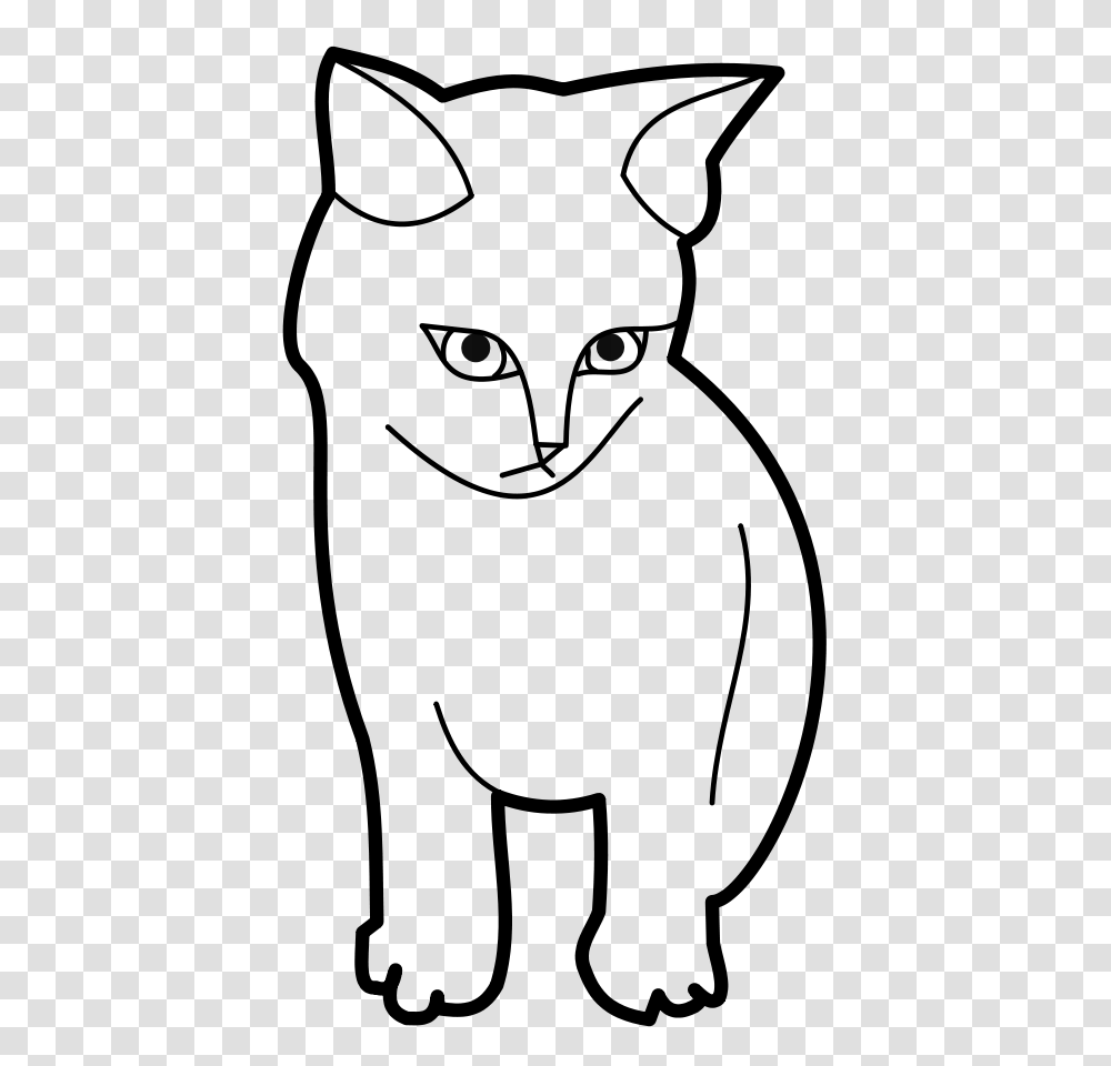 Sitting Cat Outline Clip Arts Download, Gray, World Of Warcraft Transparent Png