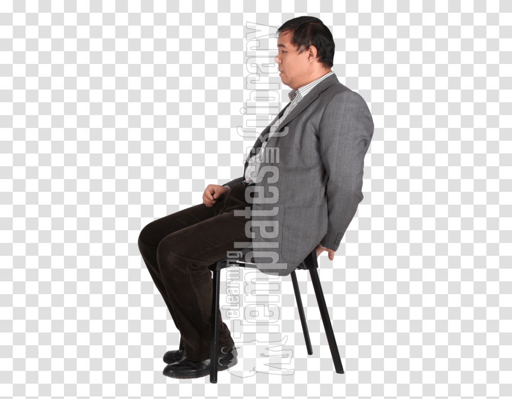 Sitting Chinese People Sitting, Person, Suit, Overcoat Transparent Png