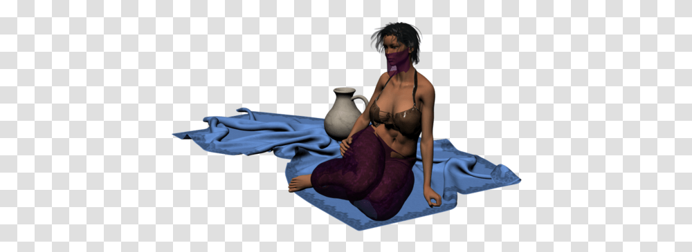 Sitting, Person, Pottery, Underwear Transparent Png