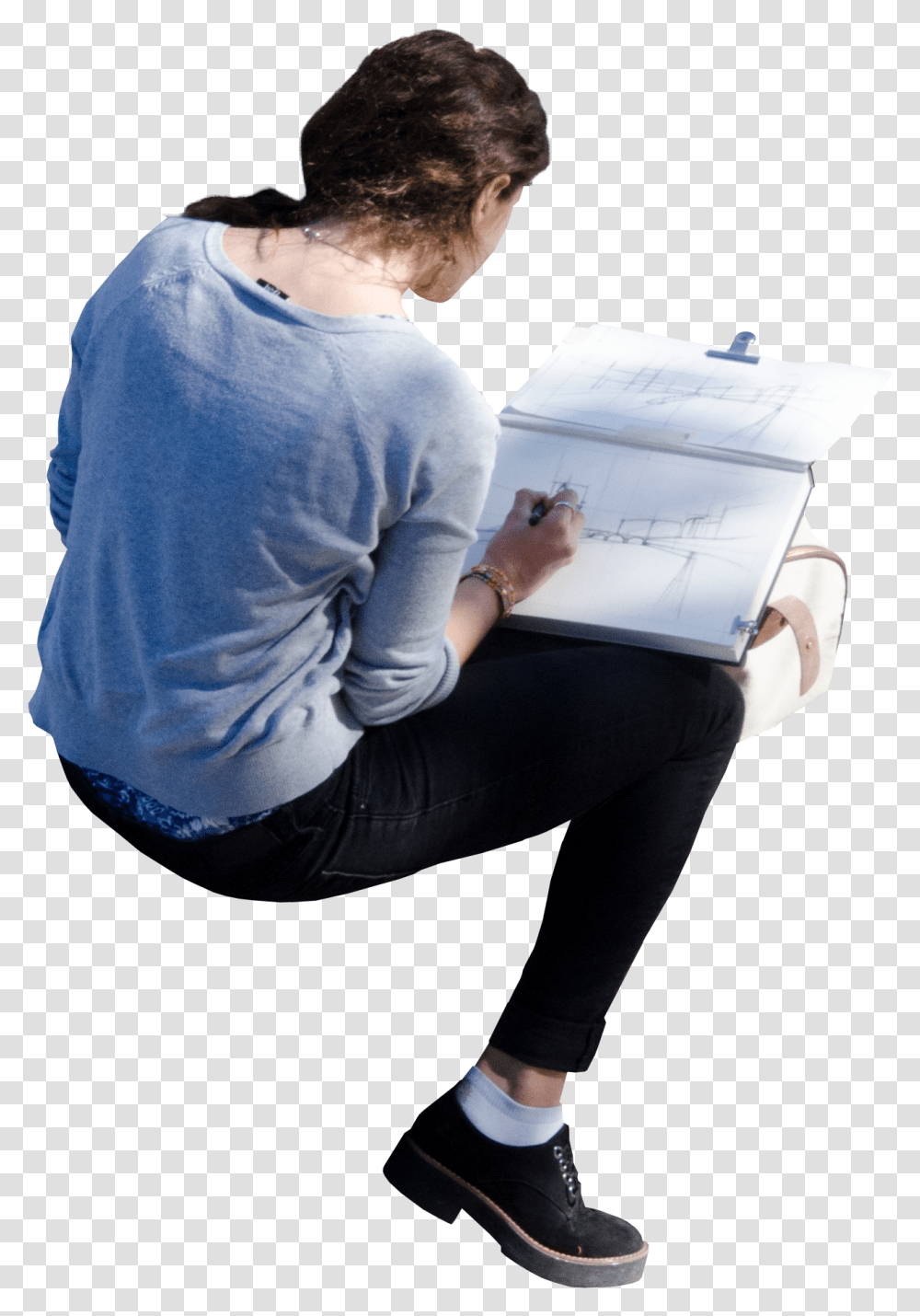 Sitting Collections People Sitting At Desk, Clothing, Person, Sleeve, Shoe Transparent Png