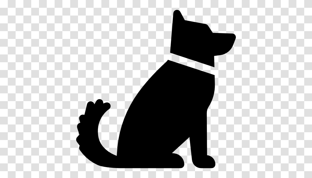 Sitting Dog, Silhouette, Pet, Animal, Cat Transparent Png