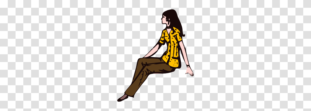 Sitting Girl Clip Art, Person, Female, Sleeve Transparent Png