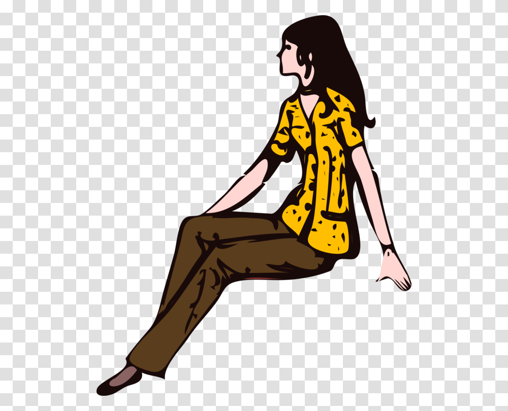Sitting Girl Woman Manspreading Seat, Person, Coat, Female Transparent Png