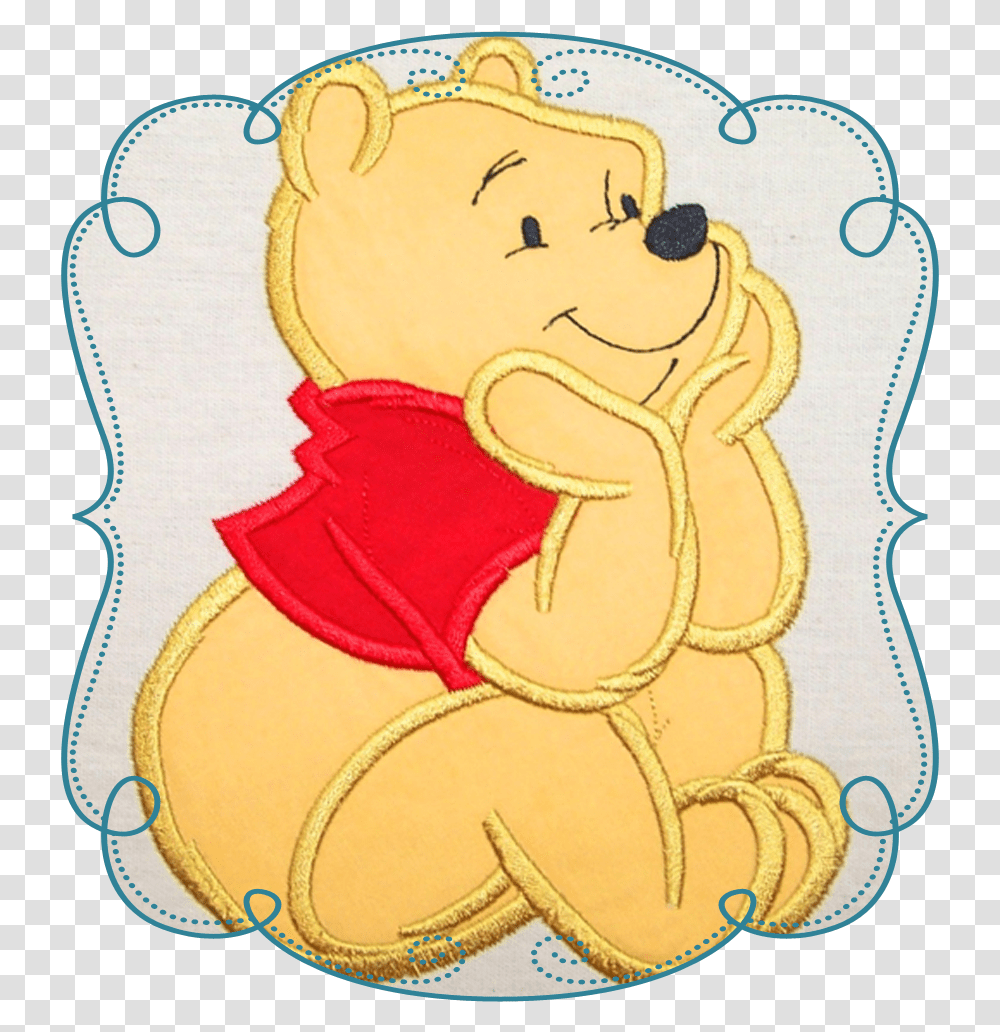 Sitting Honey Bear Teddy Bear Rangoli Design, Applique, Icing, Cream, Cake Transparent Png