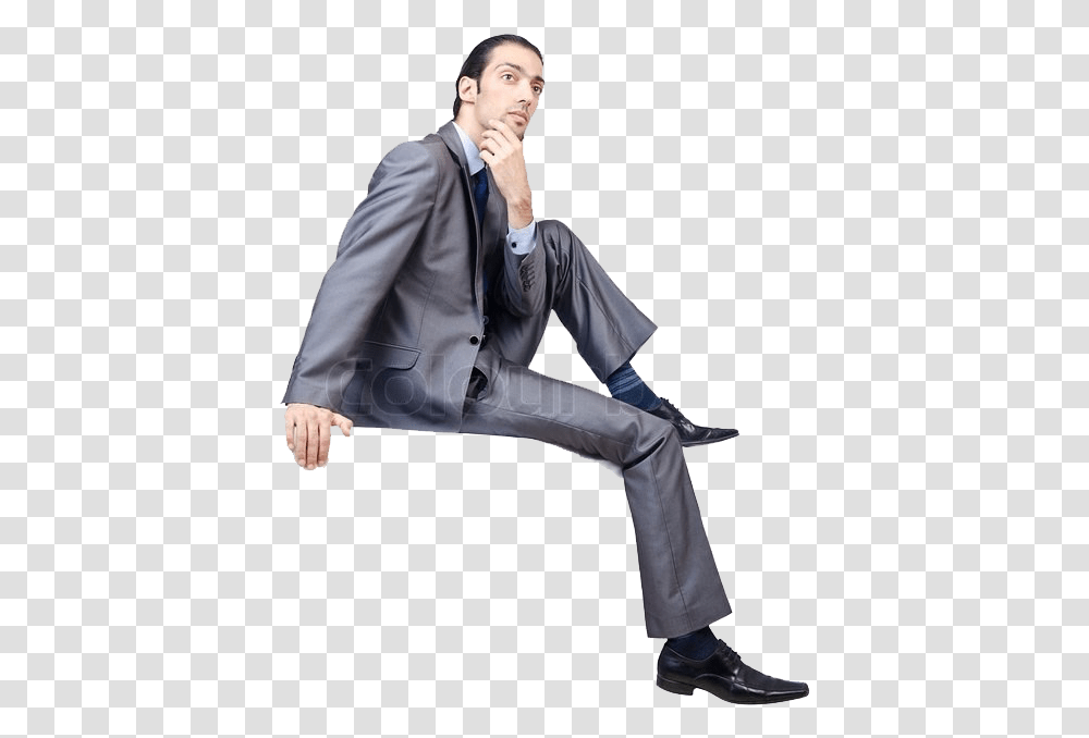 Sitting Man Background Person Sitting Background, Clothing, Suit, Overcoat, Female Transparent Png