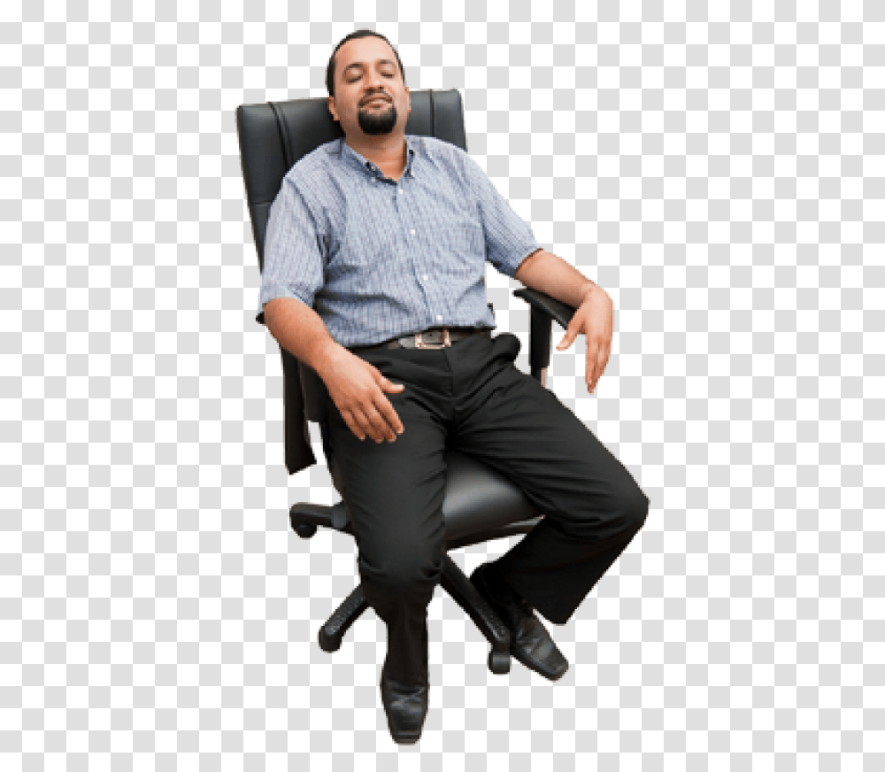 Sitting Man Free Download Person Sitting In Chair Background, Furniture, Pants, Footwear Transparent Png