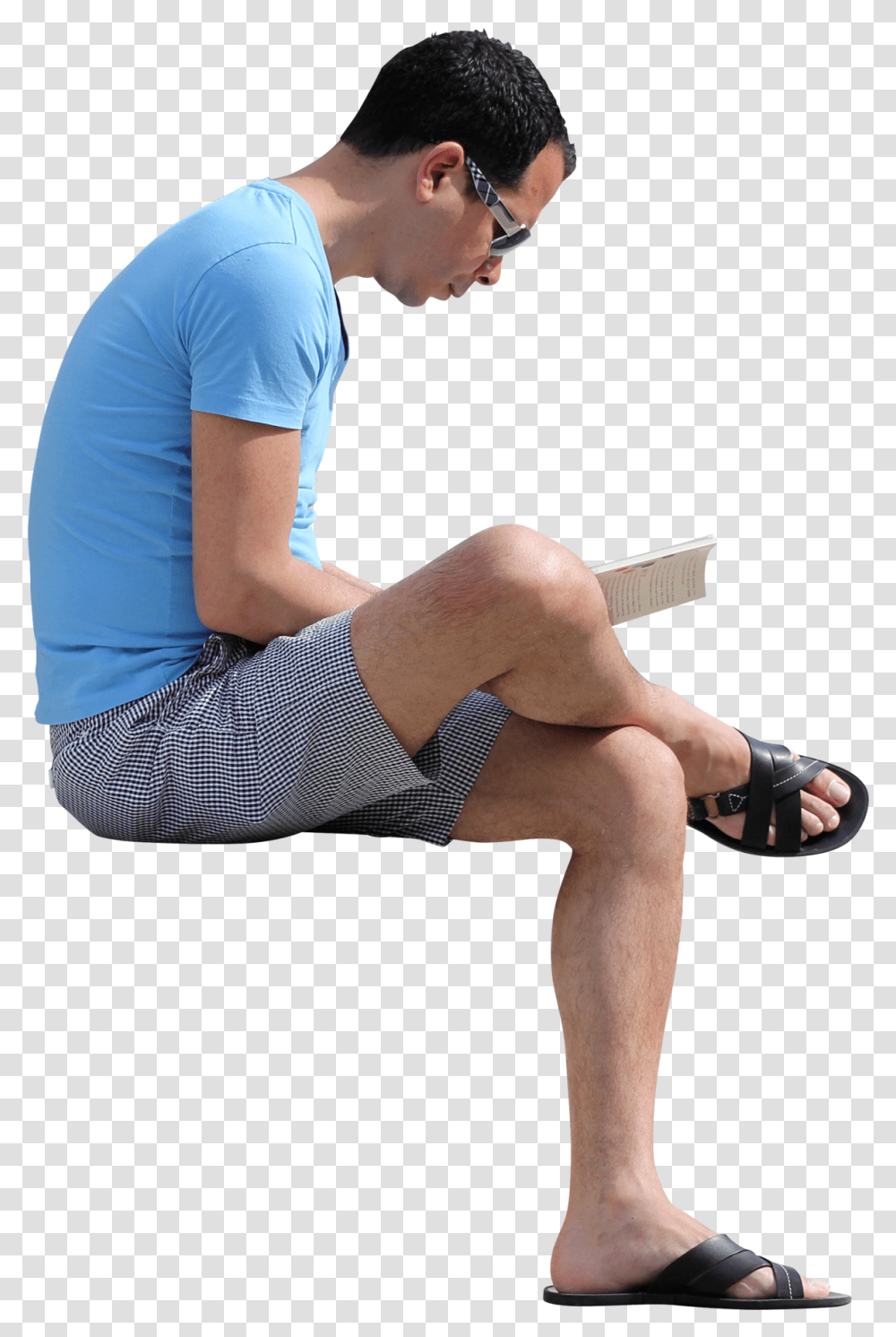 Sitting Man People Read Book, Apparel, Person, Human Transparent Png