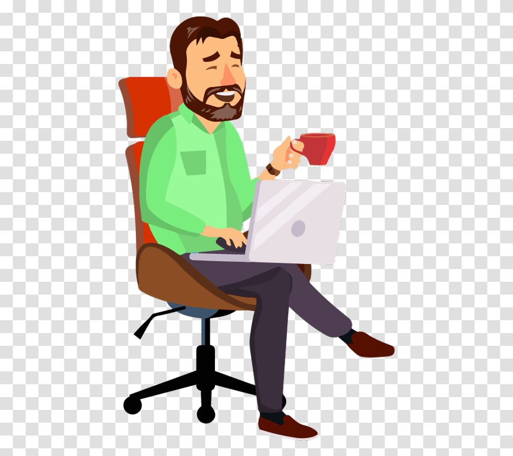Sitting Man1 Animation Work Vector, Person, Human, Dating, Performer Transparent Png
