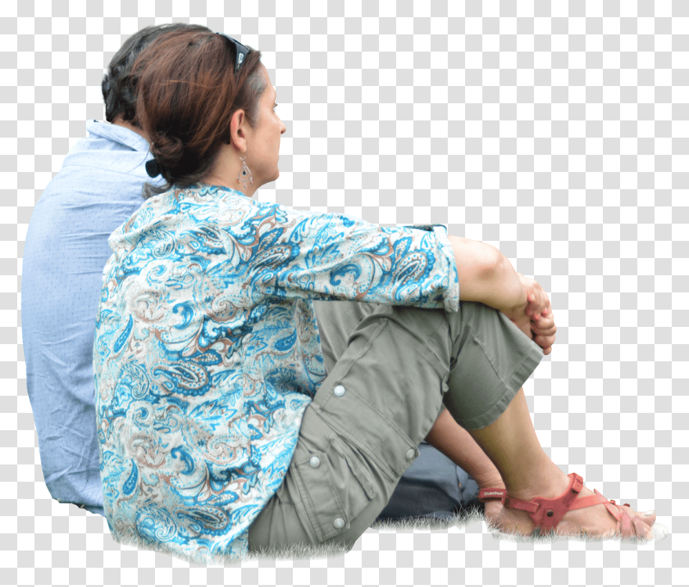 Sitting On The Grass Transparent Png