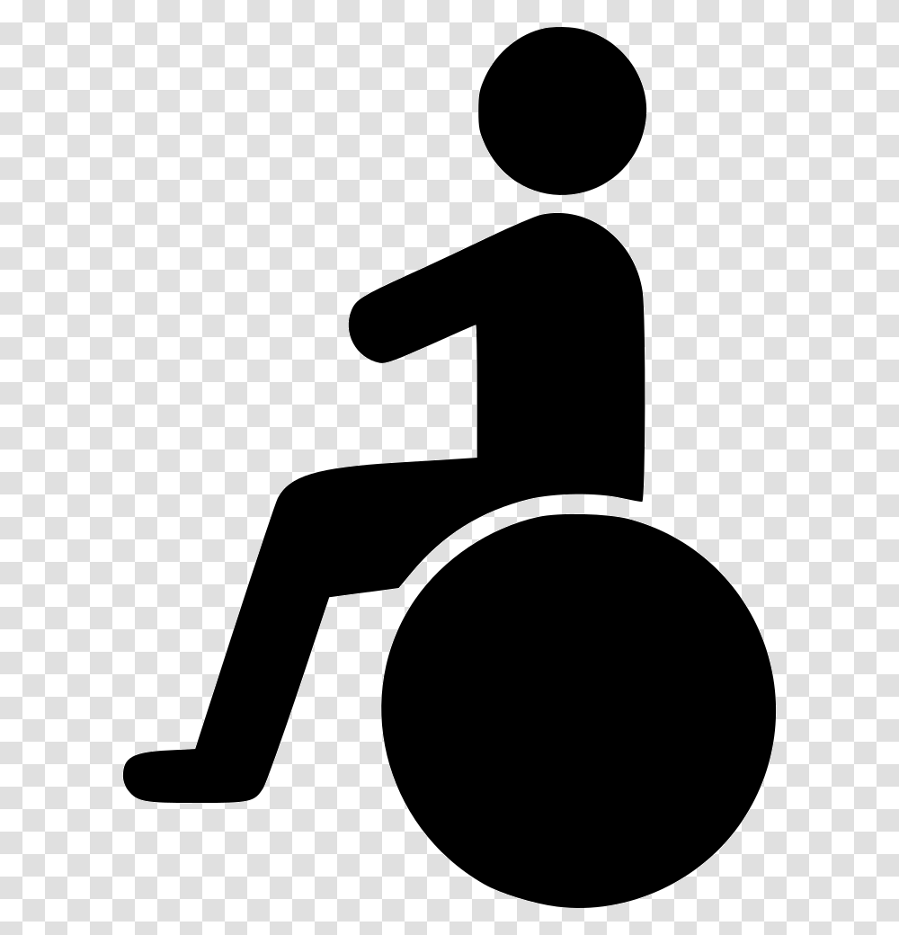 Sitting On Wheelchair, Sign, Hammer, Tool Transparent Png
