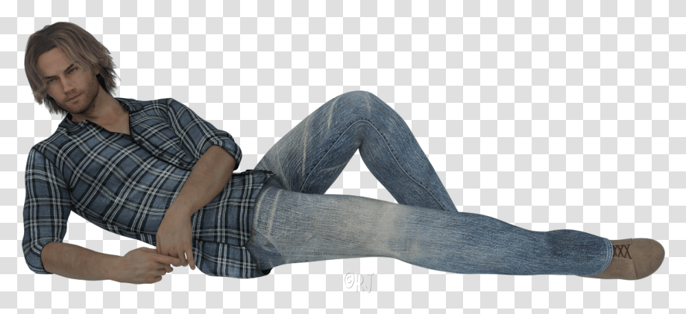 Sitting, Pants, Person, Jeans Transparent Png