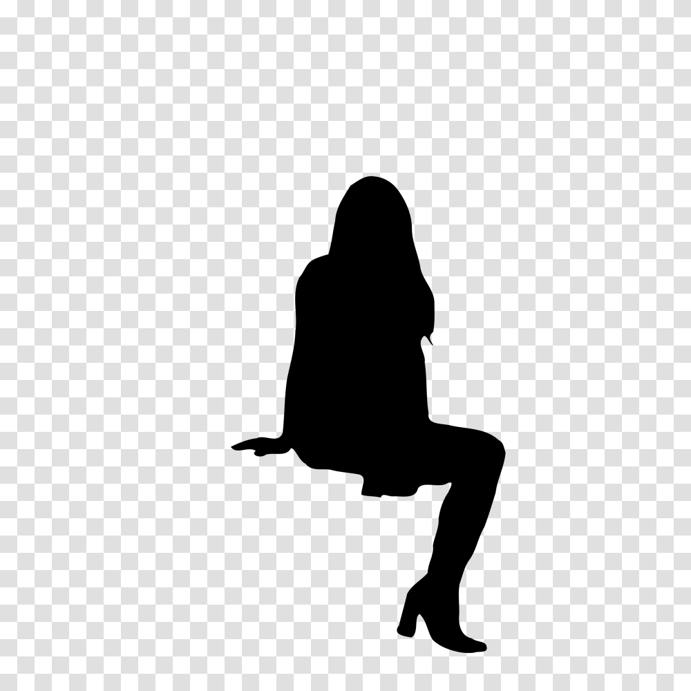 Sitting People Silhouette Image, Gray, World Of Warcraft Transparent Png