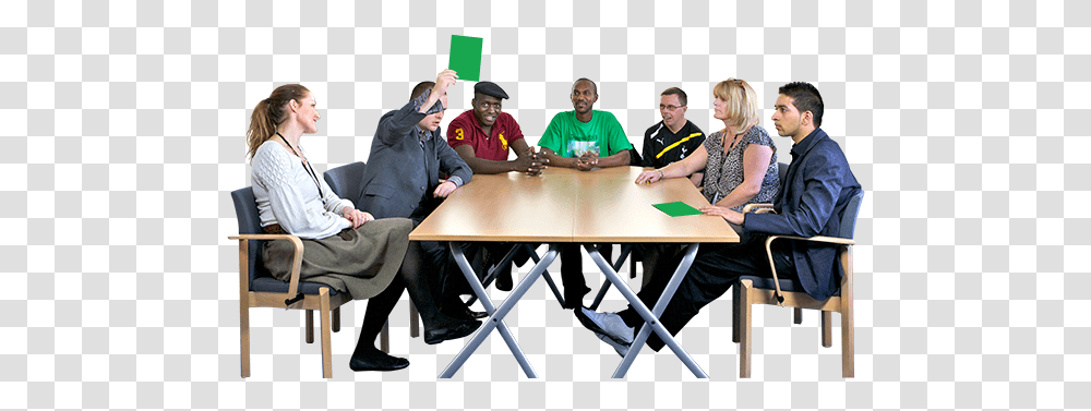 Sitting People Sitin On Table, Person, Chair, Furniture, Wood Transparent Png