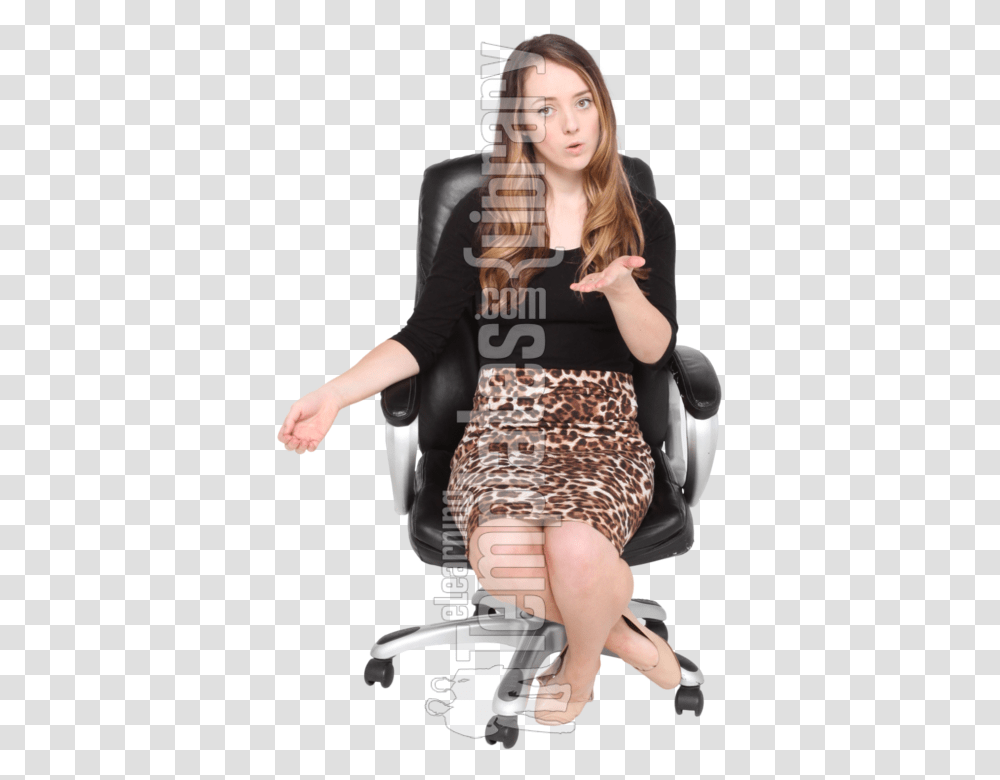 Sitting, Person, Female, Chair Transparent Png