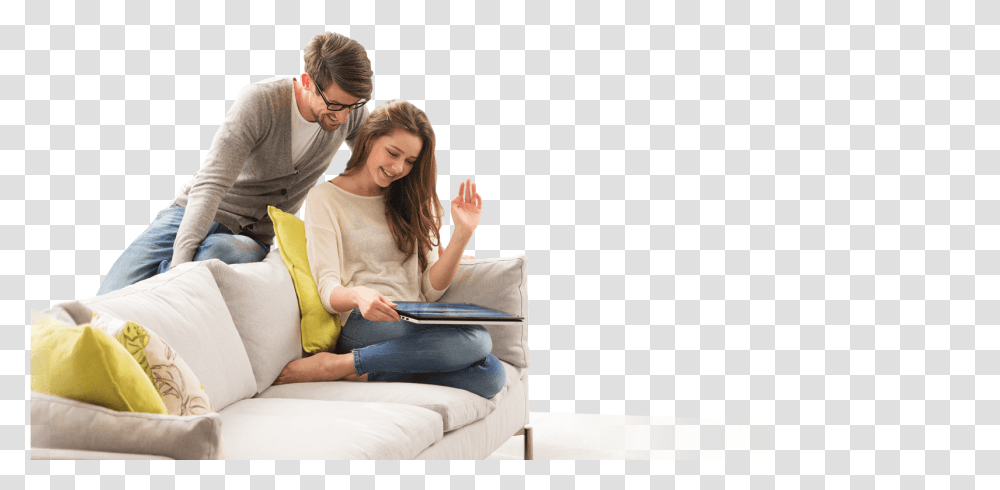 Sitting, Person, Couch, Furniture, Cushion Transparent Png