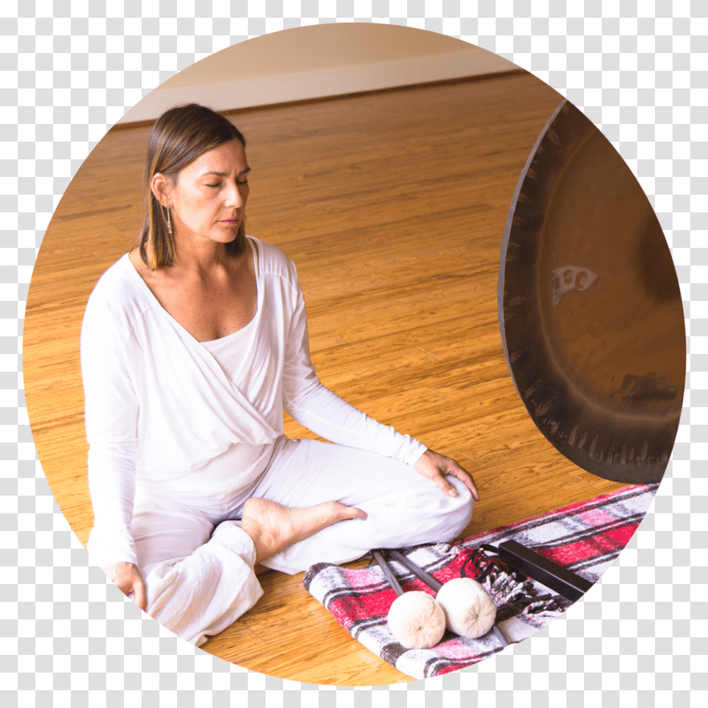 Sitting, Person, Human, Gong, Musical Instrument Transparent Png