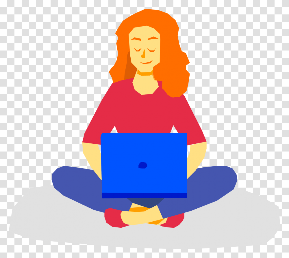 Sitting, Person, Human, Reading Transparent Png