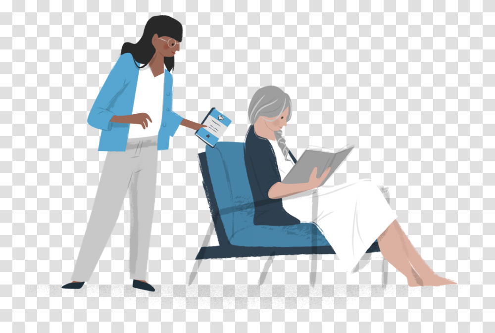 Sitting, Person, Human, Reading Transparent Png