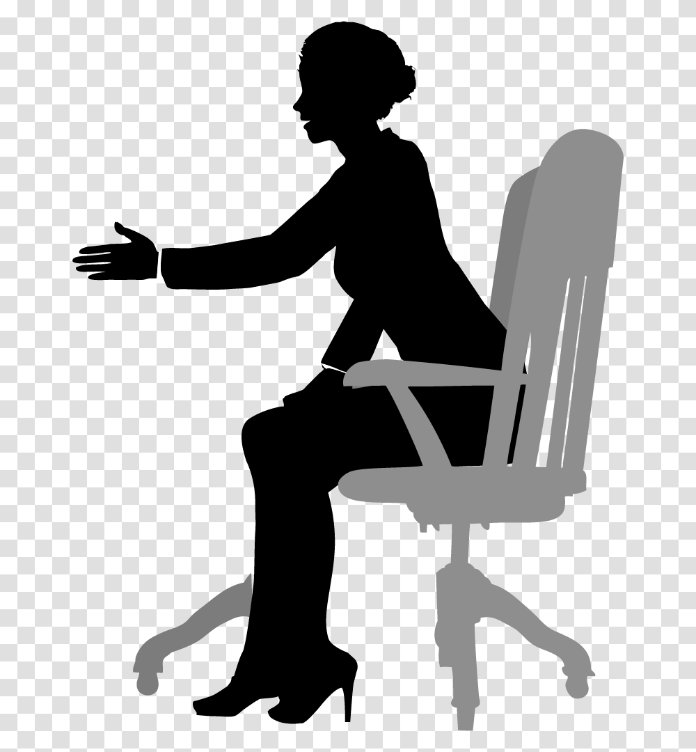 Sitting, Person, Human, Silhouette, Chair Transparent Png