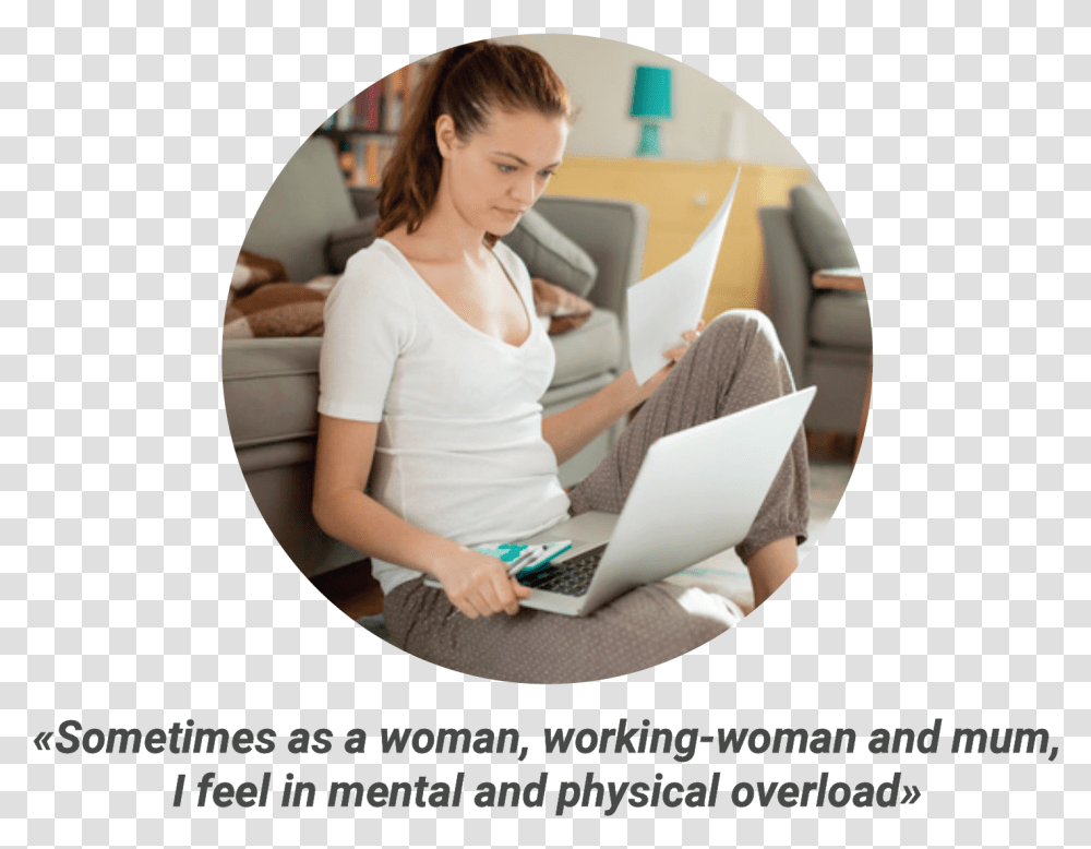 Sitting, Person, Laptop, Pc, Computer Transparent Png